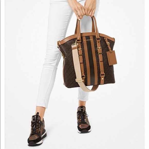 Michael Kors Brown and Tan Tote Bag - Picture 7 of 8